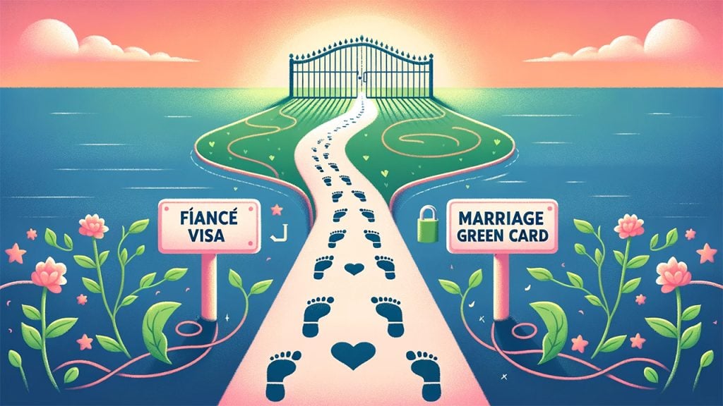 Highlighting the differences and similarities between a U.S. Fiancé Visa and Marriage Green Card, aiding in informed decision-making for couples.